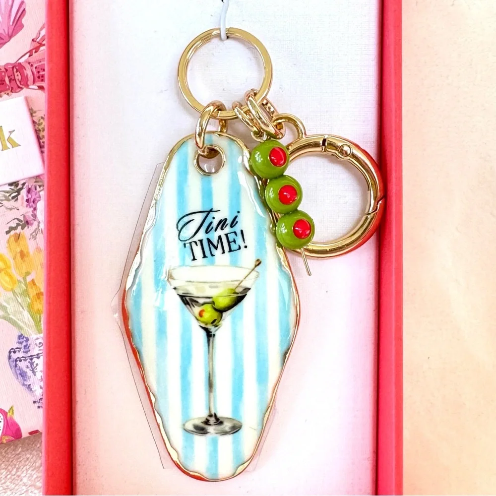 Viral Piper K “Tini Time!” Martini Key Chain / Bag Charm